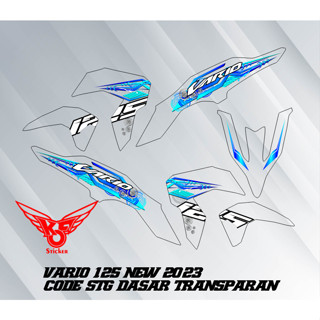 สติกเกอร์ใส STG สําหรับติดตกแต่งรถยนต์ 2023 125