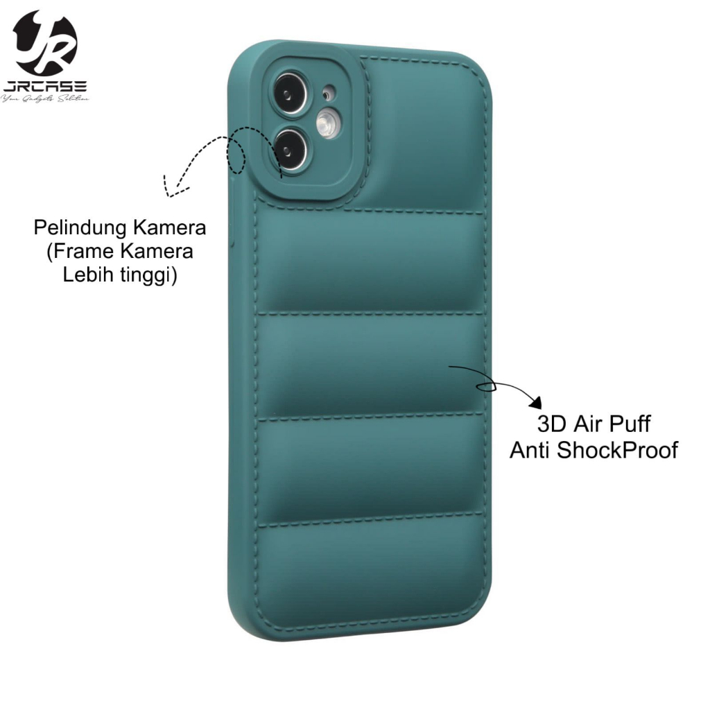 JRCASE Premium Soft Cam Pro 3D Air Puff Matte SAMSUNG A13 A23 4G A04 A04S AO4E A14 A34 5G A54 5G Puf