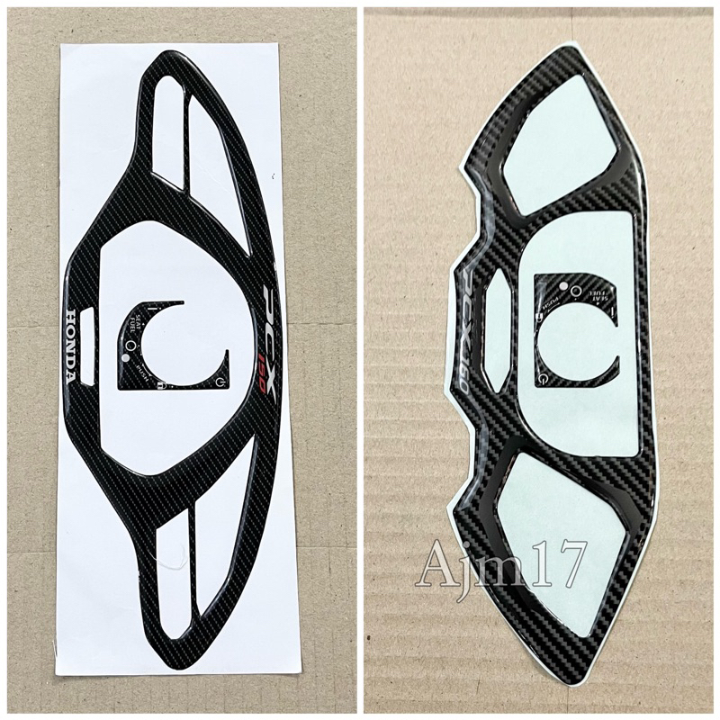 ANTI-SCRATCH คาร์บอน MOTIF RAISED สติ๊กเกอร์ PCX 150 160 SPEEDOMETER CONTACT KEY