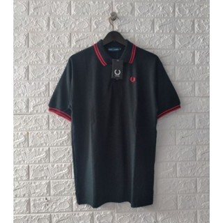 เสื้อยืด คุณภาพดี ลาย Fredperry สีดํา และสีขาว