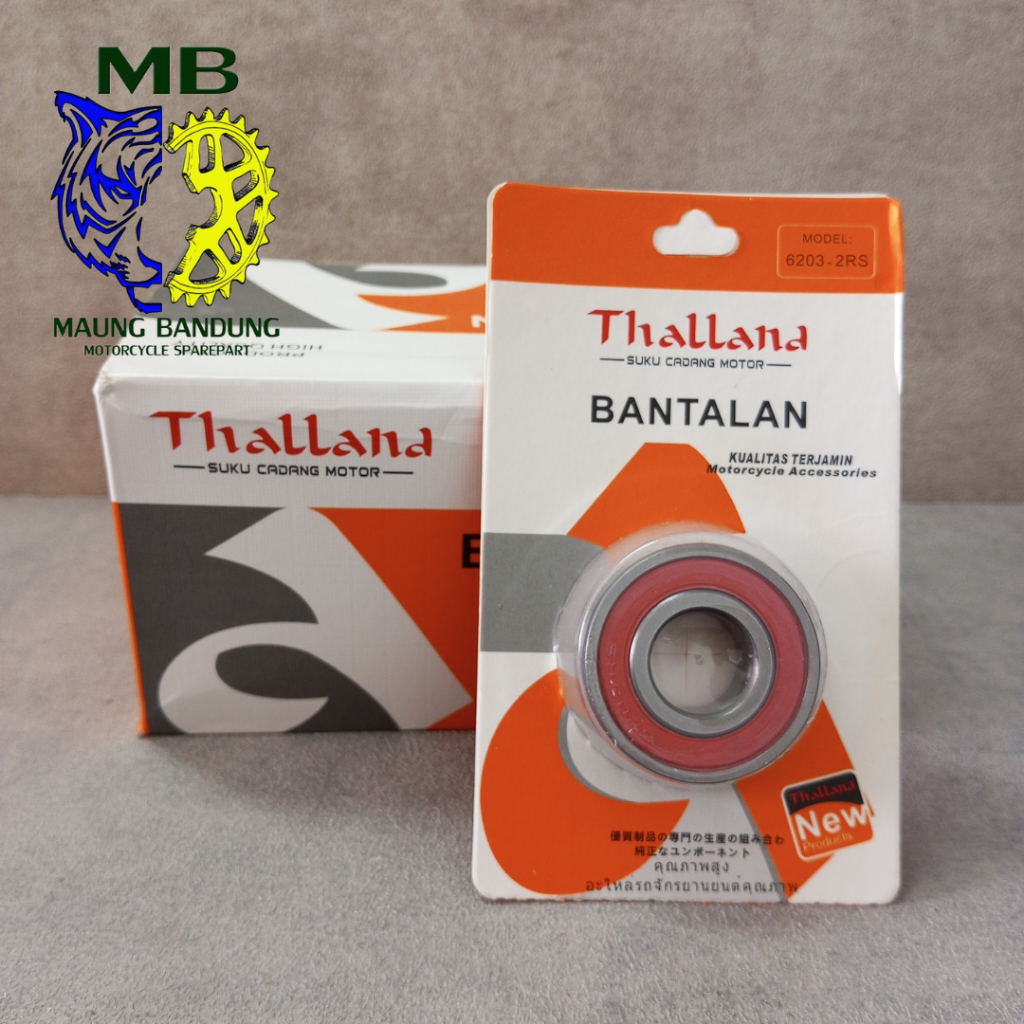LAHER 6203 2RS ต่อ 10 ชิ้น (1 กล่อง) THALLAND LAHER 6203 2RS 6203 BEARING WHEEL BEARING 6203 THALLAN