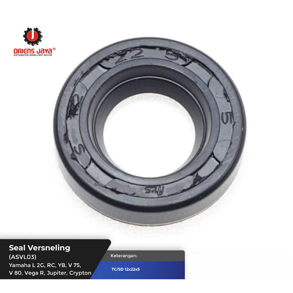 ORIES JAYA Seal Versneling L 2G / RC / YB / V 75 / V 80 / VEGA R / JUPITER / CRYPTON (ASVL03)