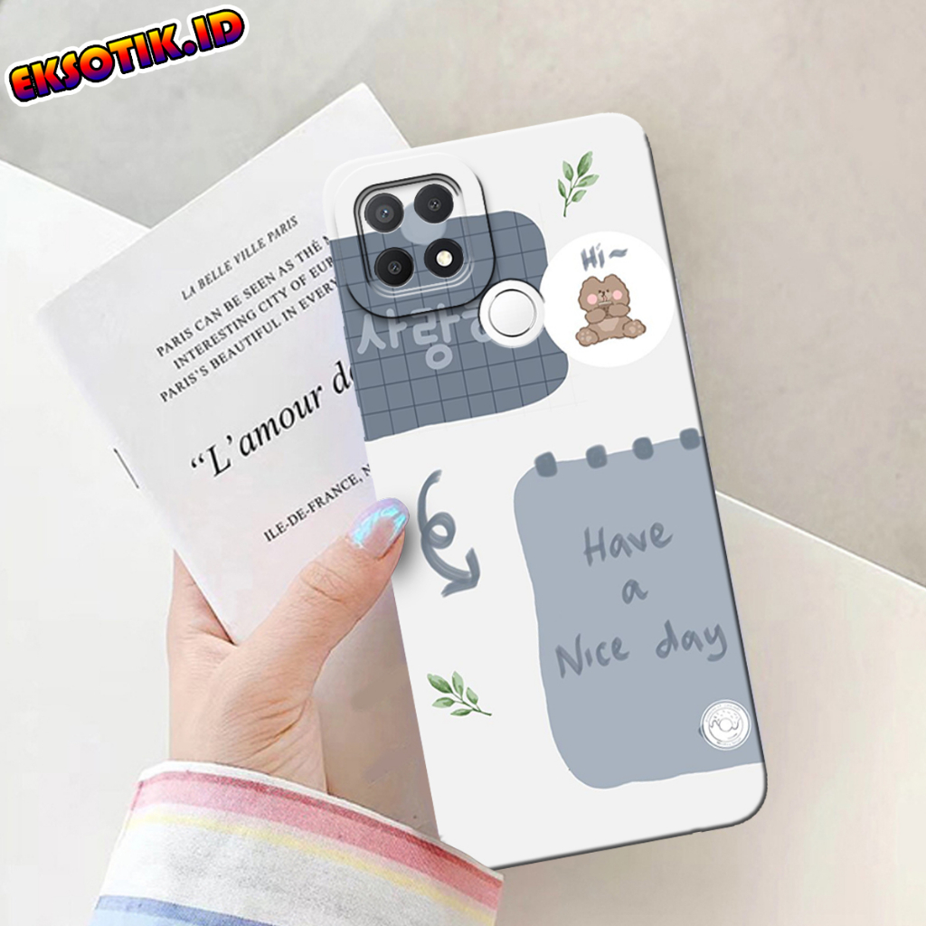 เคส HP OPPO A15 - Eksotik.id - เคส OPPO A15 - เคส CUTE BEAR - ผิวโทรศัพท์มือถือ - OPPO A15 Silicone 