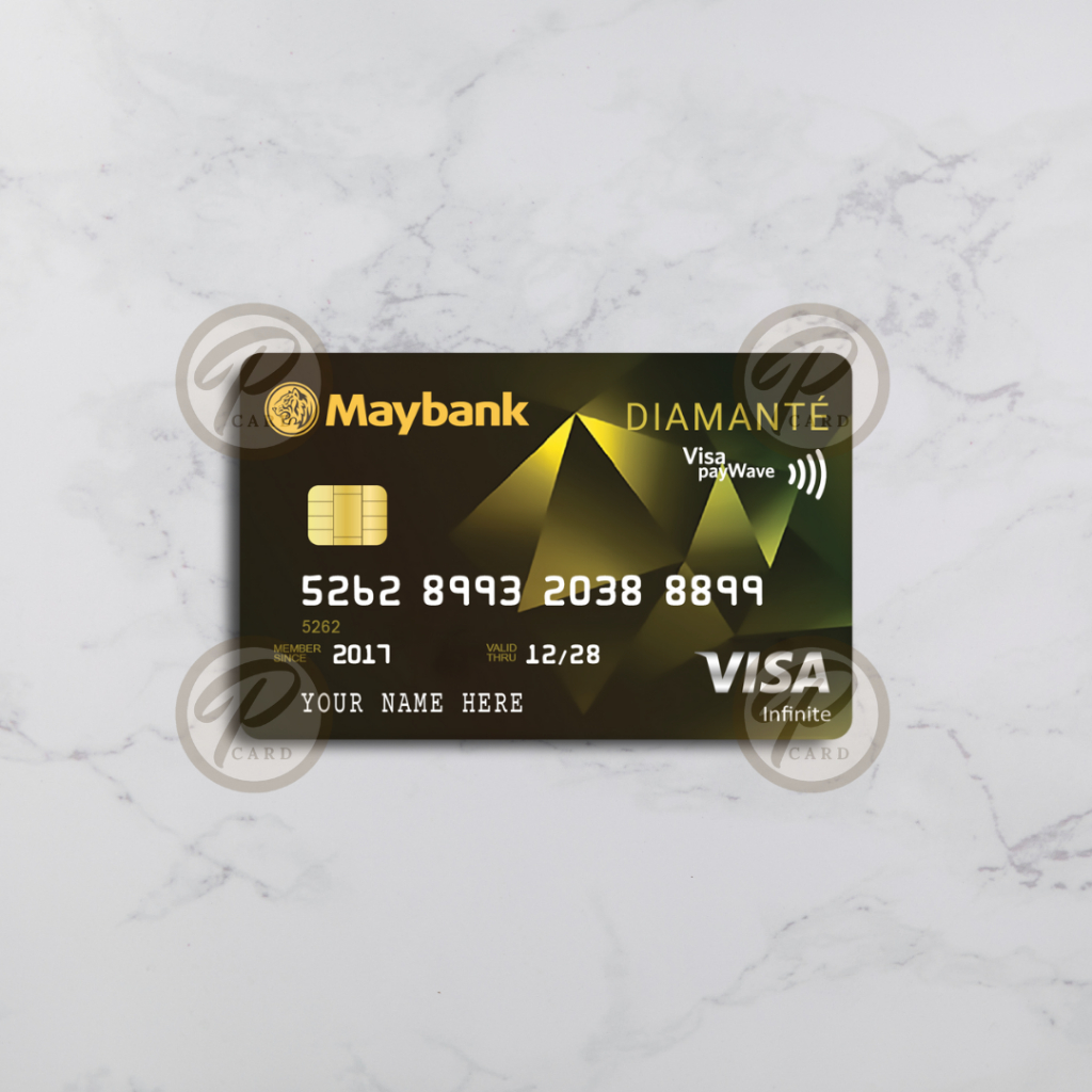 [FAKE] Maybank DIAMANTE - การ์ดปกสติกเกอร์ผิว - PLIATA ATM การ์ดสติกเกอร์, E-Money, E-Toll