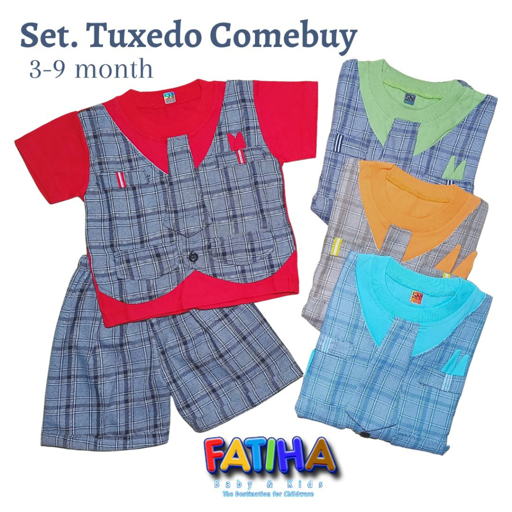 ชุดสูทเด็ก / Baby Comebuy Tuxedo Vest Set Box