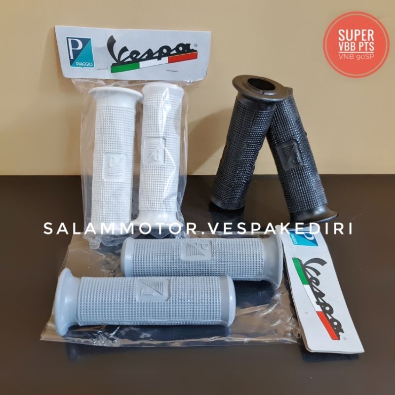 Hitam PUTIH Handgrip Vespa คลาสสิกนูน P/a สีดําสีเทาสีขาว Vespa vbb vnb super sprint pts 90sp