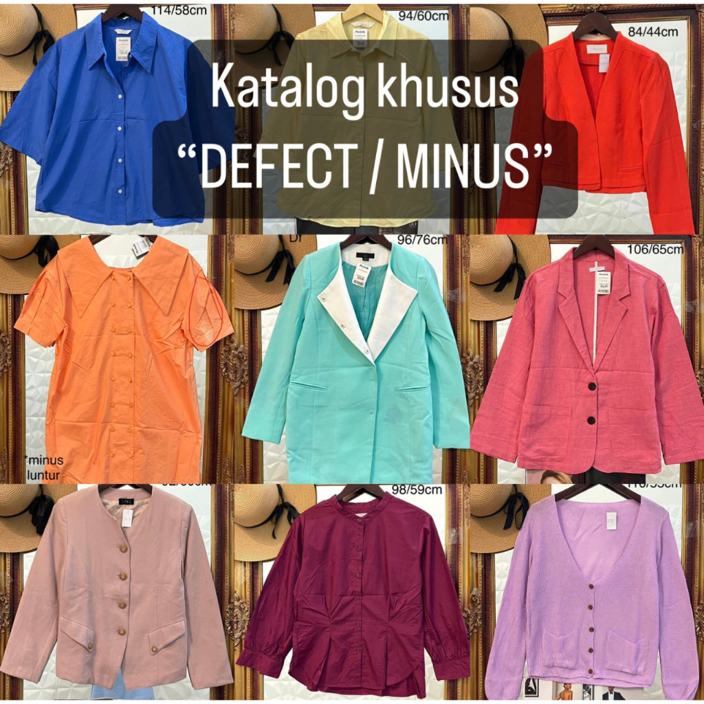 KEMEJA [READ DESCRIPTION] เสื้อเบลาส์เสื้องานรื่นเริง DEFECT/MINUS