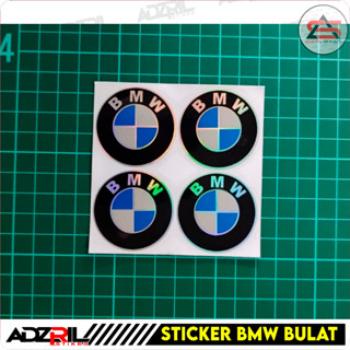 สติกเกอร์โลโก้ ทรงกลม สําหรับตกแต่งรถยนต์ BMW