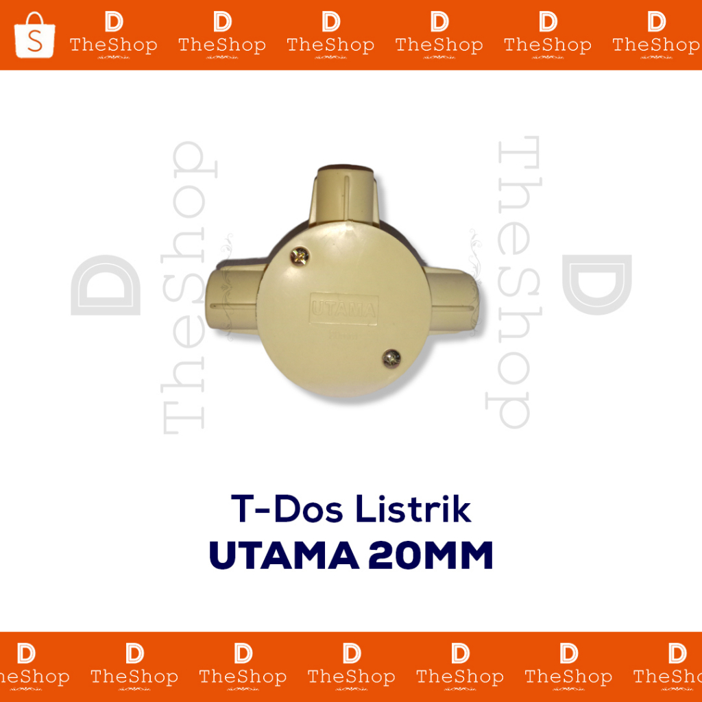 T Dus T Dos White หลักสายเชื่อมต่อ House 3 สาขา 20mm