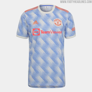 เสื้อกีฬาแขนสั้น พิมพ์ลาย Jersey MU UTD 2021