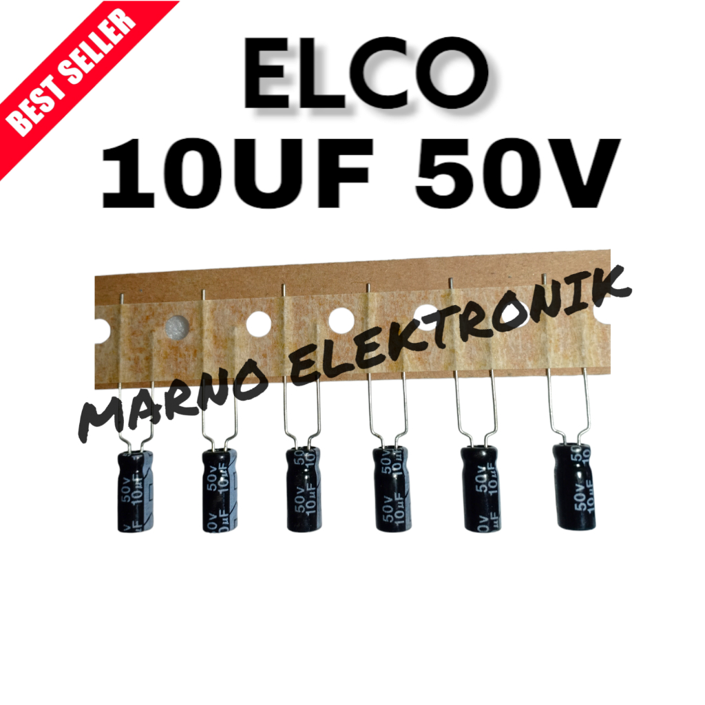 ELCO 10UF 50V 10 UF 50 V ต้นฉบับ