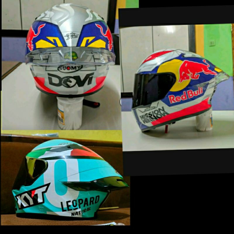 Kyt ttc สปอยเลอร์หมวกกันน็อค/3d kyt ttc สปอยเลอร์/3d kyt ttc