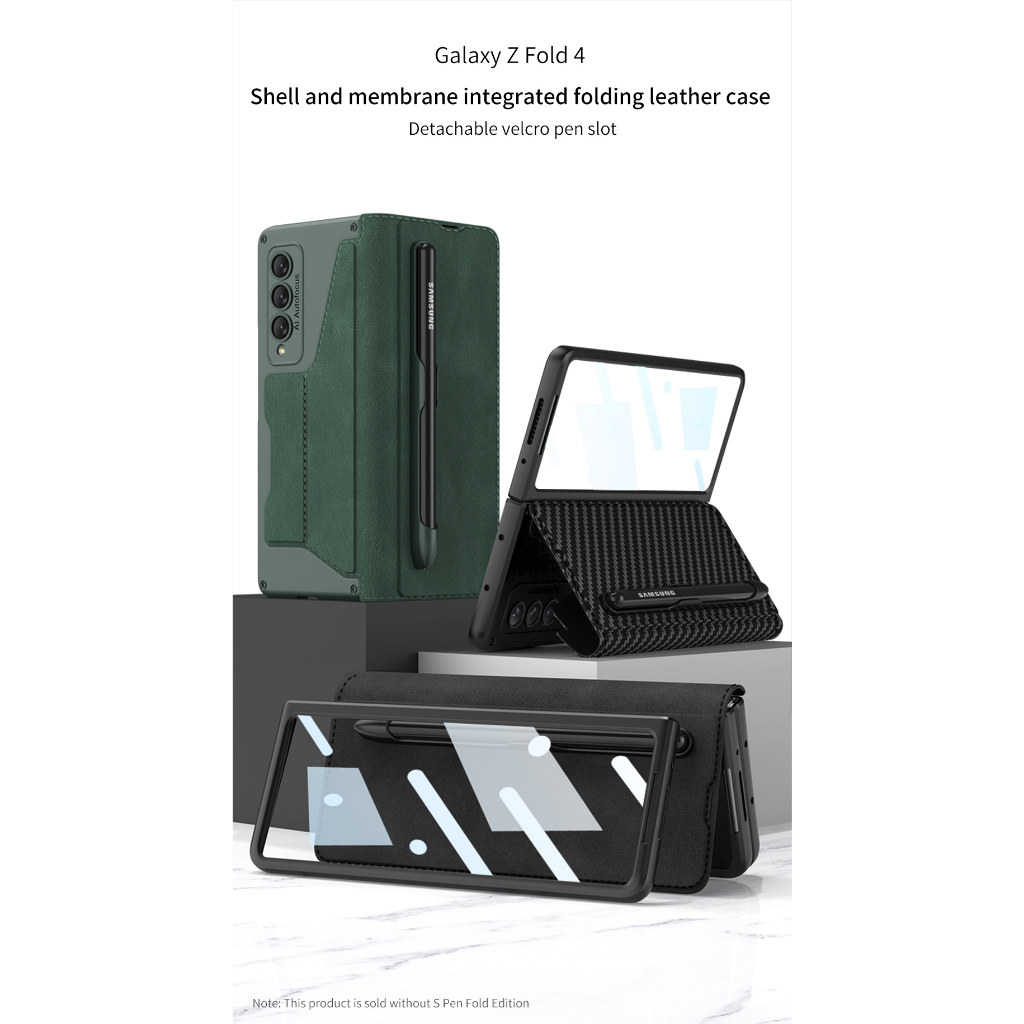 Samsung Z fold 4 fold4 fold3 z fold3 fold4 fold3 กระเป๋าสตางค์เพื่อสุขภาพ ช่องเสียบปากกาเกราะ GKK OR