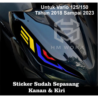 สติกเกอร์คิ้ว VARIO ELANG 125/150 2018 To 2023 SEN สีเหลือง