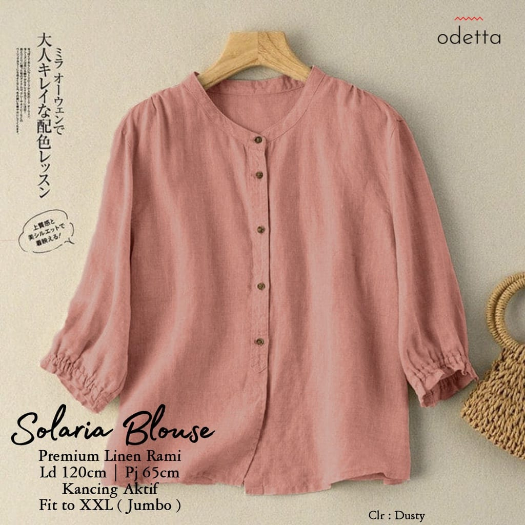 Kemeja Dizzah Gamisku Tops Solaria เสื้อผู้หญิง & 39;s Jumbo Tops เสื้อล่าสุด