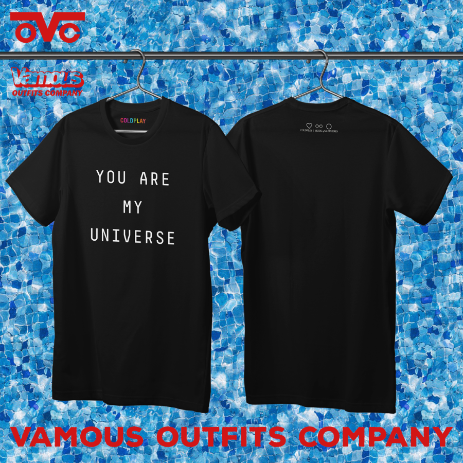 COLDPLAY Universe Coldplay Band T-SHIRT พิมพ์ทําเสื้อผ้า