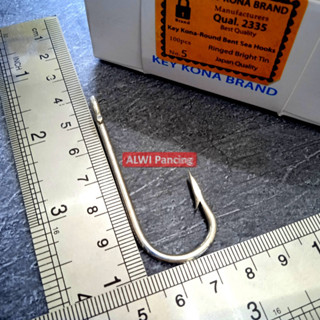 [รับประกัน] Big JUMBO Hook Eye KEY KONA Type 2335 Monel ตะขอเบ็ดตกปลา