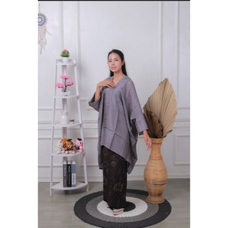 BLOUSE KAFTAN TUNIK VISCOSE SEMI SUTRA ARUNA (hanya atasan) kaftan tunik alisa