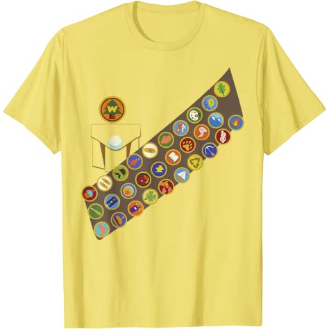 Disney Pixar Up Russell Patch เสื้อยืดฮาโลวีนสําหรับเด็กและผู้ใหญ่