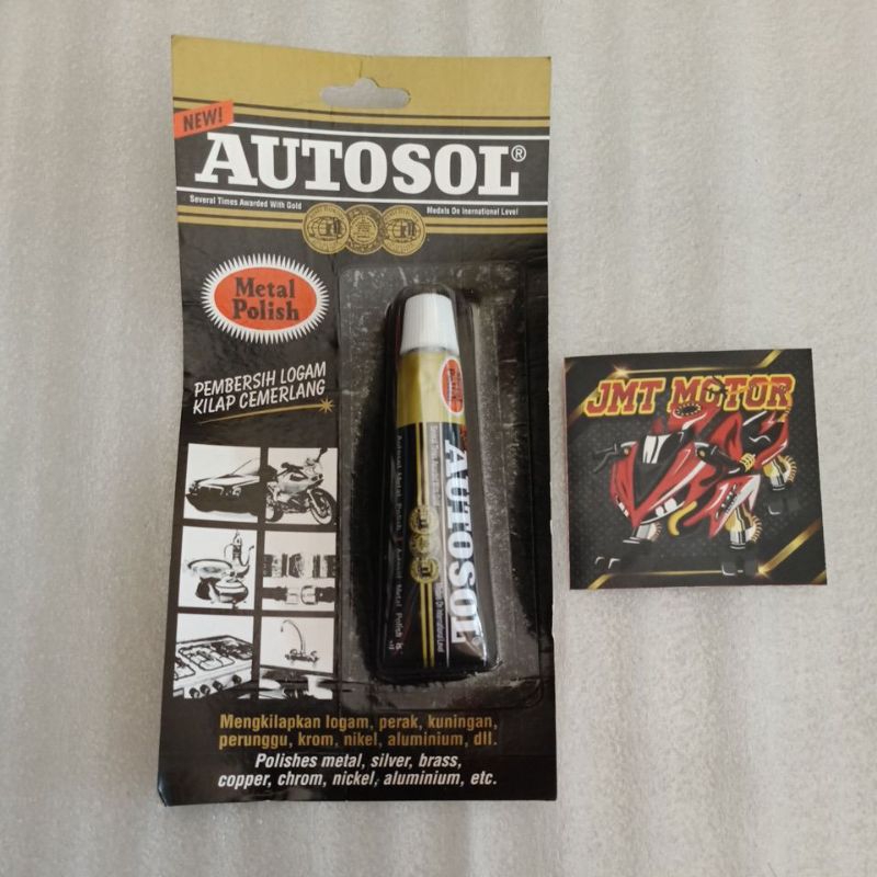 Autosol Metal Polish 15g Small Original - ขัดโลหะสําหรับเหล็ก อลูมิเนียม และโครเมียม