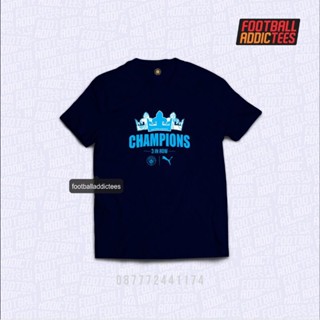 เสื้อฟุตบอล Manchester CITY CHAMPIONS 3 IN ROW