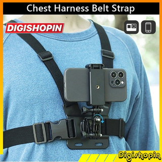 Aksesoris Kamera Tali Holder Kamera Dada Chest Harness Belt Strap with Head Belt GoPro Xiaomi