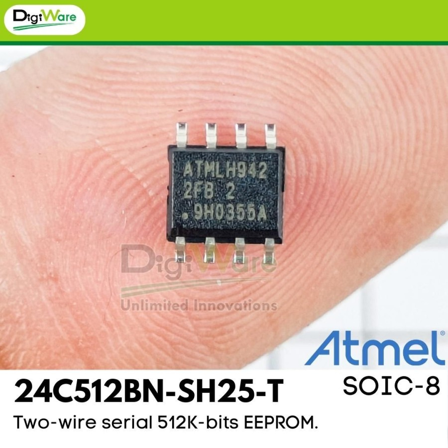 24C512 24C512BN-SH25-T 512Kb EEPROM SMD SOIC 8 พิน