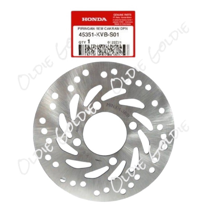 45351-KVB-S01 45351-KVB-S02 แผ่นดิสก์เบรคหน้า BeAT eSP Vario 125 150 eSP AM