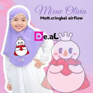 Arjuna Instant HIJAB CRINKLE MIXUE OLIVIA ORI DE.AL HIJAB