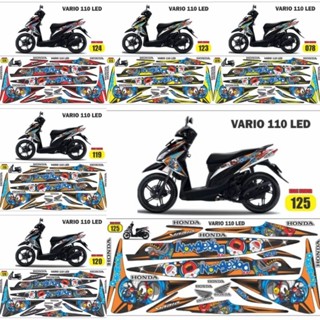 สติกเกอร์ Vario Led 110 fi ลายโดราเอมอน 110 Led สําหรับตกแต่งรถจักรยานยนต์