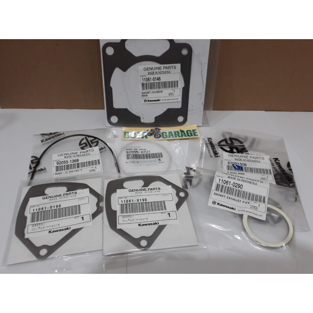 Kawasaki Ninja 150 R SS RR ปะเก็นชุดด้านบน (บล็อก 1855) เดิม