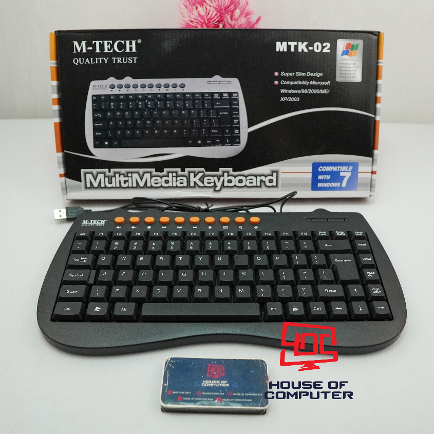 M-TECH MT-02 MTK 02 2.0 คีย์บอร์ด USB MINI MULTIMEDIA