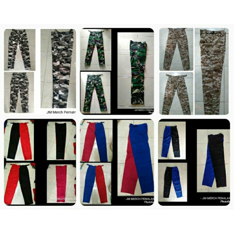 ALPHIN STRIPED PANTS / STRIPED PUNK PANTS / ARMY ALPIN PANTS / STRIPED PUNK CARGO PANTS