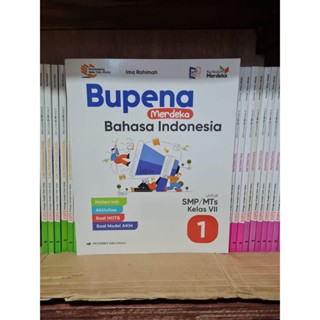 Bupena หนังสือ 7th Grade Curriculum Merdeka Erlangga สไตล์อินโดนีเซีย