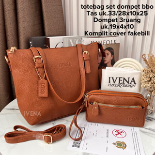 Ivena - กระเป๋าสตางค์ TOTEBAG 3 ช่อง สําหรับผู้หญิง SET BBO IV529 JAMJO