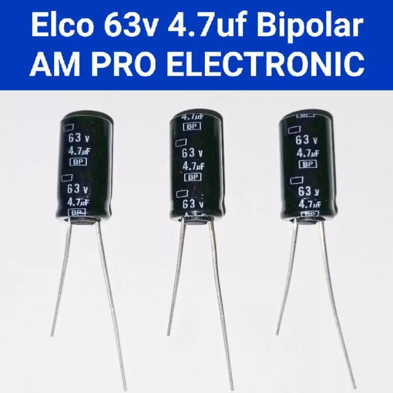 Elco BP 63v 1uf 1.5uf 2.2uf 4.7uf 5.6uf 22uf Elko 50v Bipolar / Nonpolar Tweeter Resistance