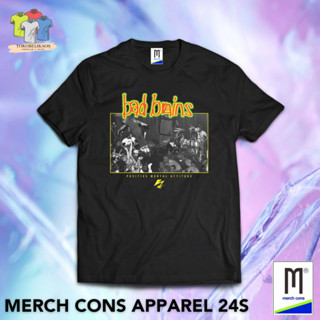 หืม 173 | เสื้อยืด ลาย BAND BAD BRAINS TAG MERCHCONS | ขนาดด้านนอก