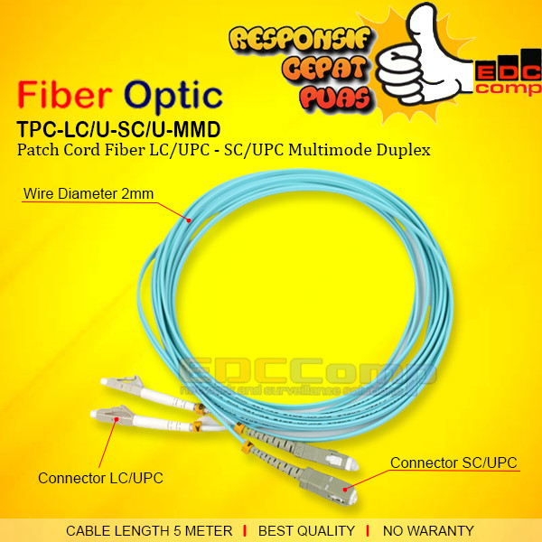 OM3 LC-SC Duplex Fiber Optic Patchcord/OM3 FO Patch Cord 1-5 M
