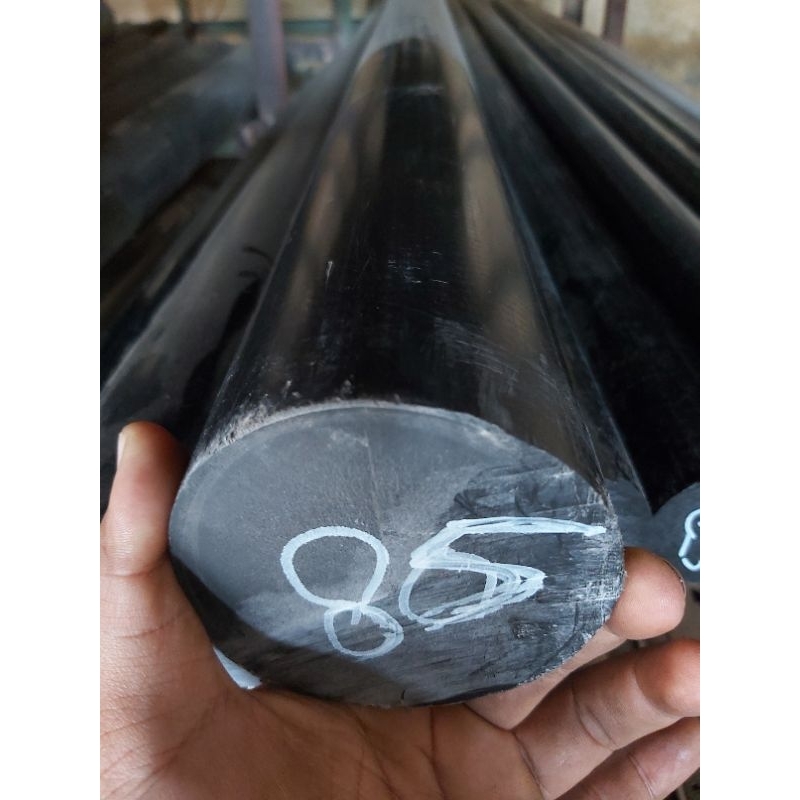 As Rod POM สีดํา 85 มม. ความยาว 10 ซม. Polyacetal Hard Nylon Rod