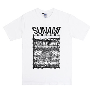 เสื้อยืด พิมพ์ลายวง Sunami Hardcore Tour Band