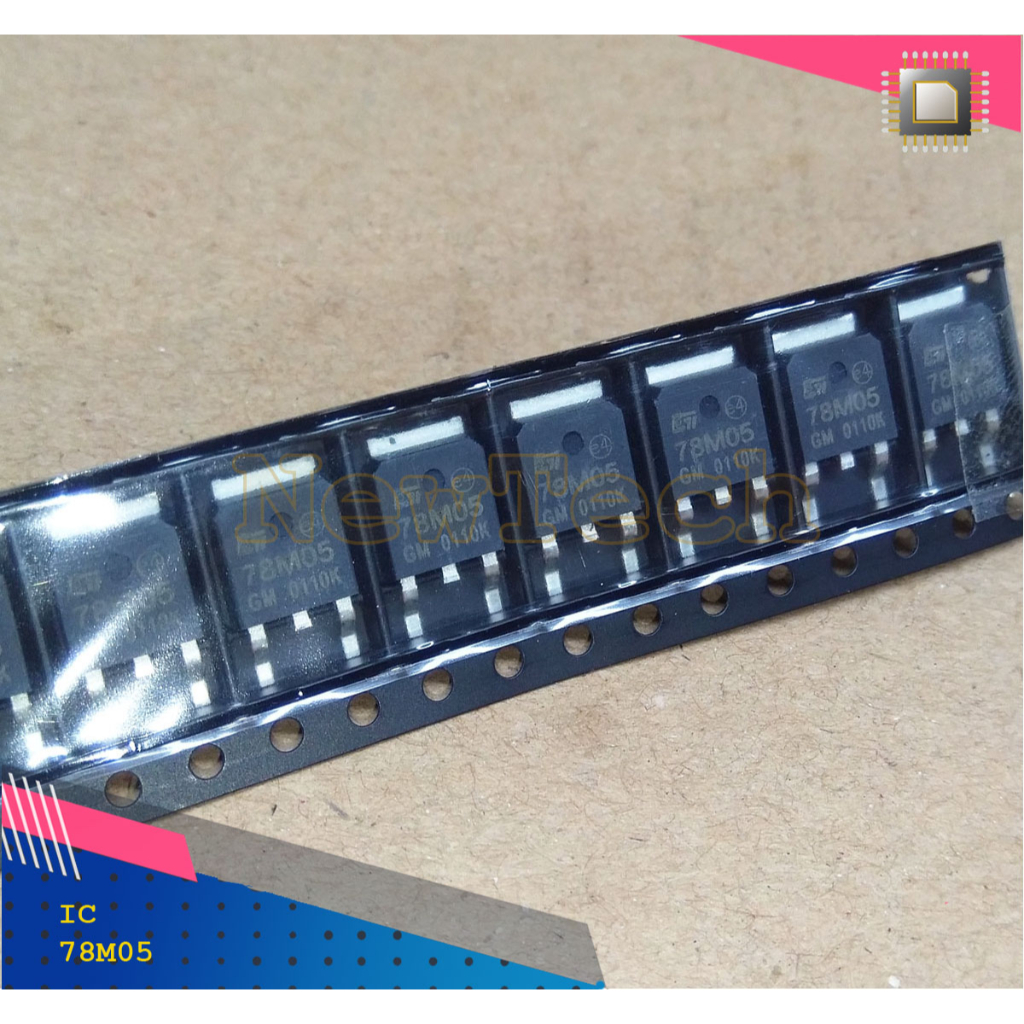 IC 7805 78M05 เครื่องปรับแรงดันไฟฟ้า SMD