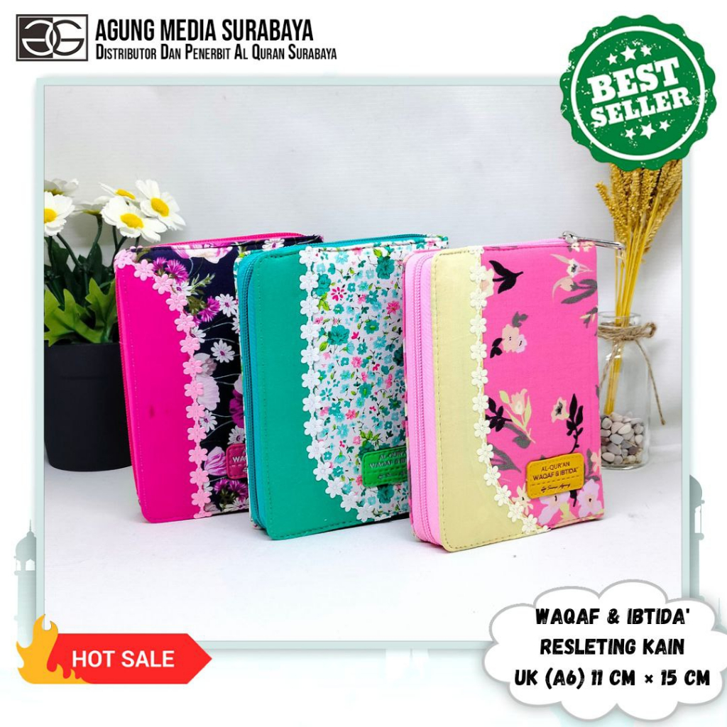 Al-Quran Waqaf&Ibtida Non-Translated Zipper A6, Al-Quran Non-Translated A6, Al-Quran, Al-Quran, Al-Q