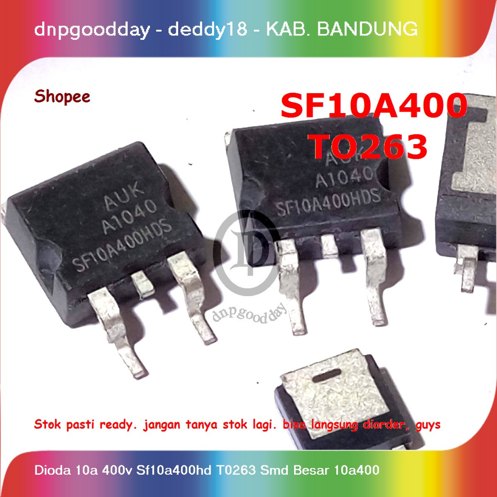ไดโอด 10a 400v Sf10a400hd T0263 Smd ขนาดใหญ่ 10a400