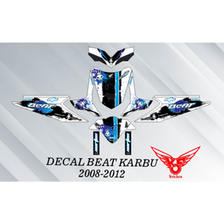 สติกเกอร์คาร์บูเรเตอร์ สําหรับ HONDA BEAT 2008-2012