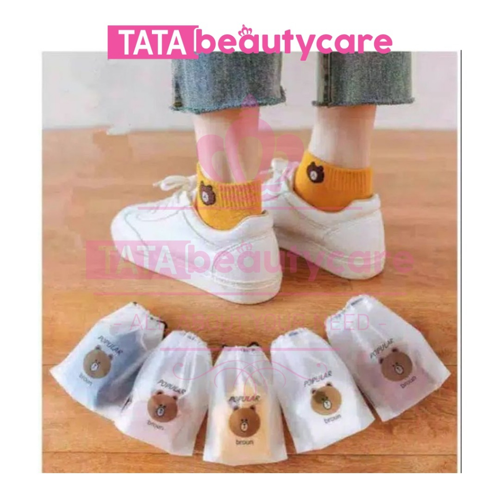 [300gr] F037 | BEAR SOCKS CONTAINS 10 PAIRS ฟรีกระเป๋าสี UDA RANDOM