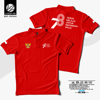 เสื้อโปโล RI Anniversary Of The Republic Of Indonesia 78th Independence Day เสื้อยืด คอปก แขนสั้น สไตล์อินโดนีเซีย สําหรับ Advanced Indonesia 1945 2023