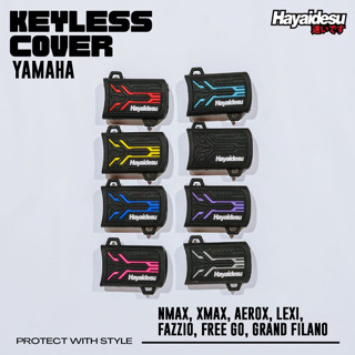 Hayaidesu ปลอกกุญแจรีโมตรถยนต์ ไร้กุญแจ สําหรับ Yamaha All New NMAX XMAX Connected AEROX 155 LEXI 125 Fazzio Grand Filano Hybrid Free Go