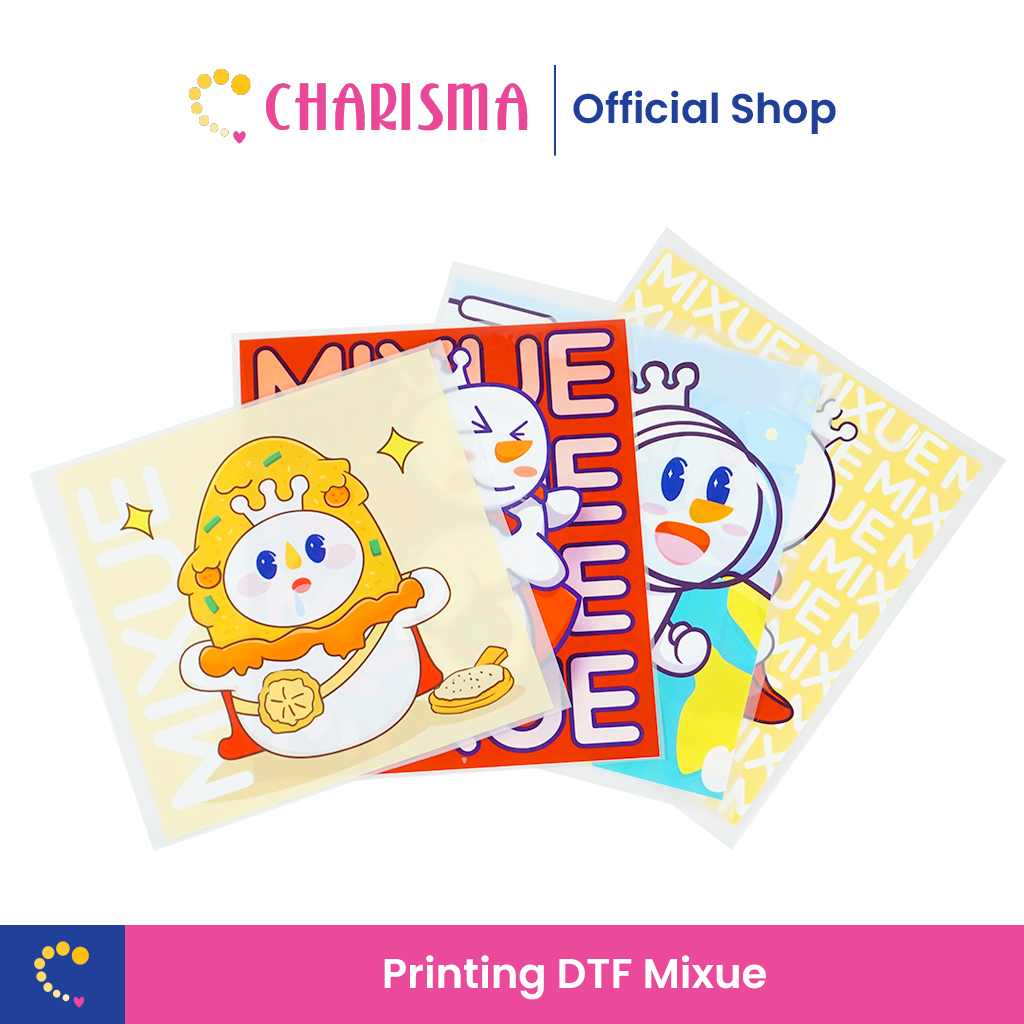 BUNDLING DTF Miksue Screen Printing Application - DTF Cool Image Miksue Stickers