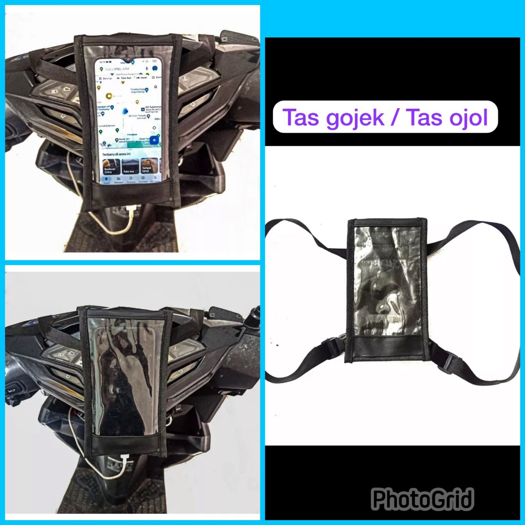 กระเป ๋ าใส ่ แฮนด ์ รถจักรยานยนต ์ HP Gojek Grab Phone