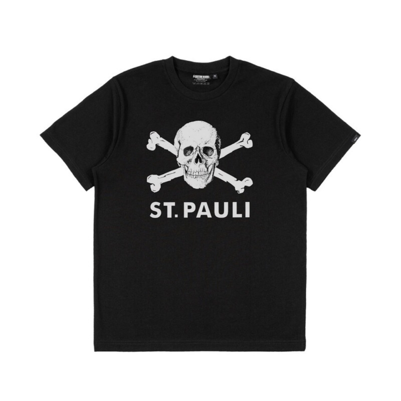 เสื้อยืดหนา St PAULI Ultras Casual Football Black 24s